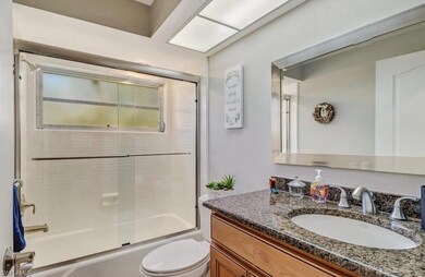 Full bathroom featuring vanity, combined bath / sh