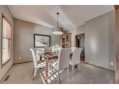 Formal dining includes built-in corner hutch, styl