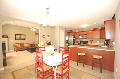 View of Kitchen and Living Room