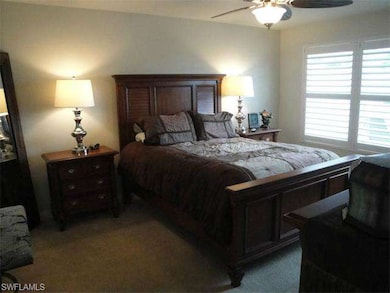 Master bedroom suite with custom ceiling fan.
