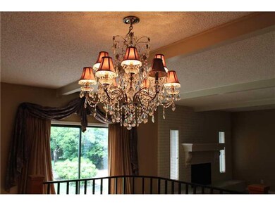 Dining Room. Gorgeous  chandelier in dining rm