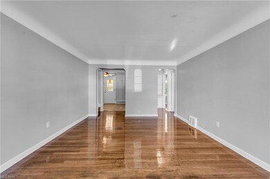 Spare room featuring hardwood / wood-style floors