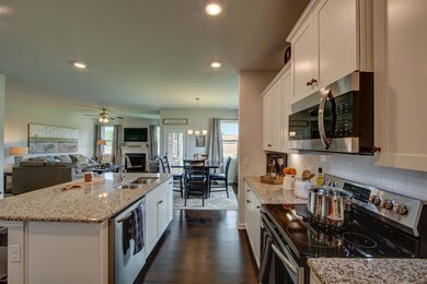 Gourmet kitchen, granite tops, S.S. steel Appliances, center island, opens into family room, great for entertaining family and friends. Open concept for easy living. Photos from completed house with same floorplan.