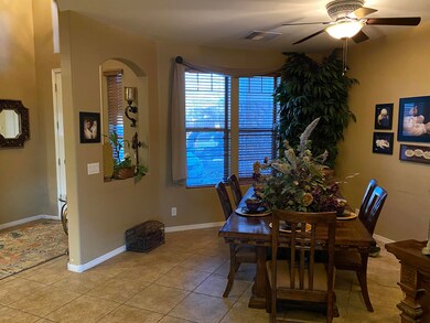 Formal dining tiled floors