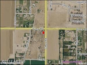 Aerial View - Paved Roads - 4 way stop