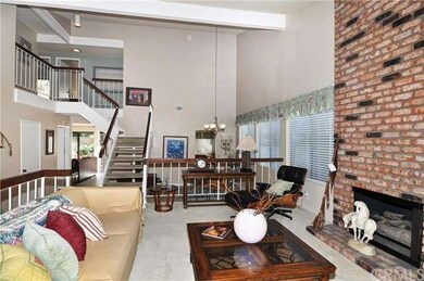 Living room overlooking the dining room.
