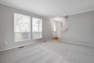 living room and entry