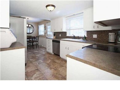 View of the kitchen from the living room