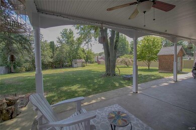 Over-sized covered porch.