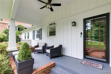 New covered front porch with heater