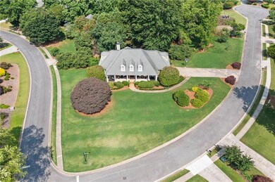 Aerial view. Large corner lot.