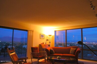 living rm at twilight