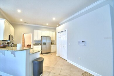 View From Family Room Into Kitchen