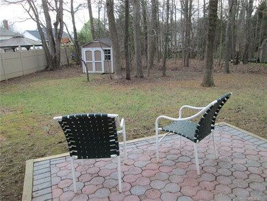 relaxing back patio and almost new storage shed