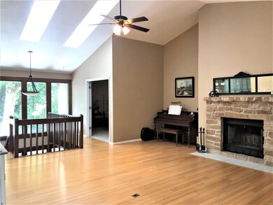 Great room with soaring ceilings