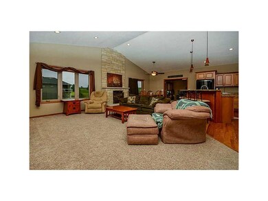 Living Room. Large living room with a beautiful vi