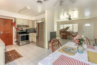 Kitchen and dining area