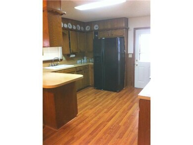 Kitchen. New pergo wood floors in kitchen and dini