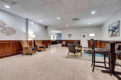 Building lobby featuring visible vents