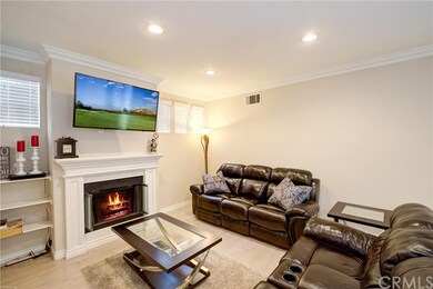 Open family room with romantic fireplace ~