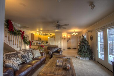 Main living area and kitchen