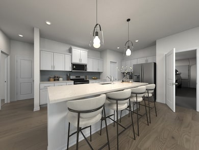 Photo is not of the actual home, but is an inspirational photo of builder’s model home and may depict options, furnishings, and/or decorator features that are not included