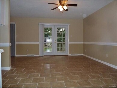Dining Room - NEW ceramic tile floors, ceiling fan