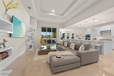 Welcoming tastefully furnished living area featuri