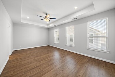 Spacious, light filled primary bedroom
