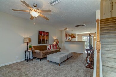 Opens onto a large open downstairs.