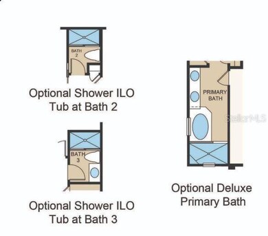 Structural options added include: Gourmet kitchen, downstairs bedroom and full bathroom, shower at downstairs bathroom, pocket sliding glass door, tray ceilings at primary suite, flex space, and game room, 8' interior doors, oak treads with painted risers at stairs, and outdoor kitchen rough-in.