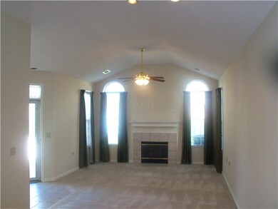 Immaculate!  Open living room with vaulted ceiling