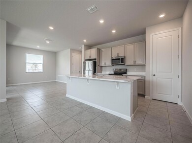 Kitchen / Family room area looking into Dining room