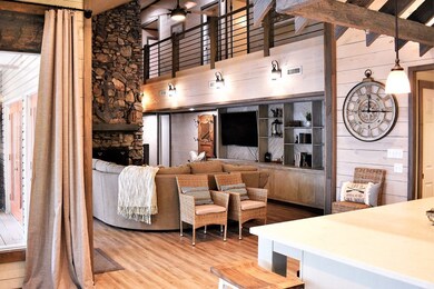Balcony overlooks the great room