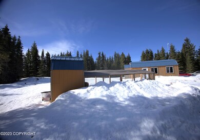 Chicken coop and cabin