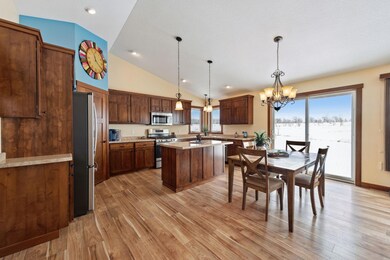 Dining and kitchen area
