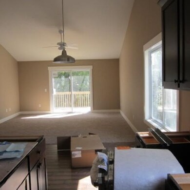 Kitchen and living area