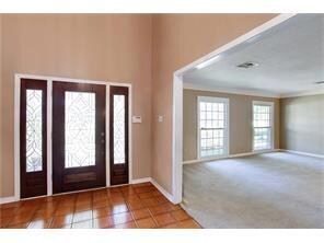Stunning leaded glass front door with sides
