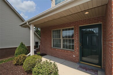 Level entry covered front porch