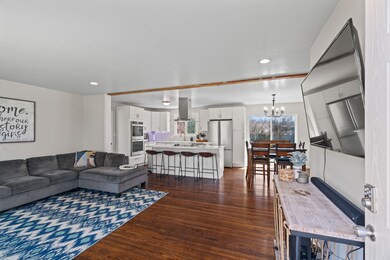 View walking past the front door.