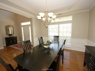 Trey ceiling in formal dining room