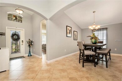 Open formal dining with vaulted ceiling, upgraded 
