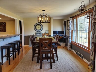 View of dining area from family room.  Plenty of l
