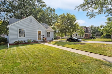 Corner lot, front yard.