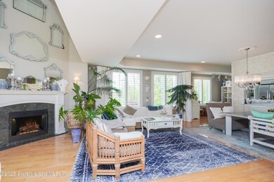 Fire place and living room
