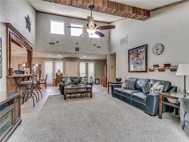 View of Living Room showing Front Door