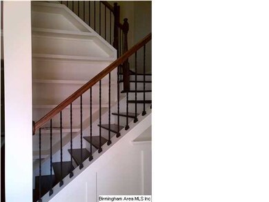 Beautiful built in shelves in the foyer!