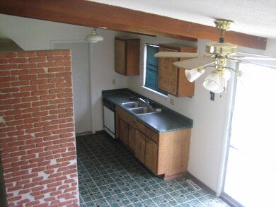 Kitchen and eating area - patio door