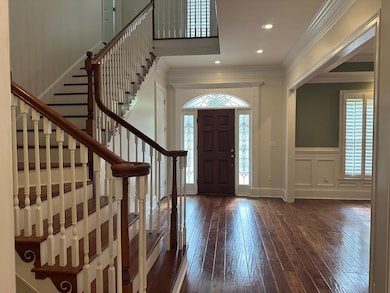 Foyer with new paint color (shoji white)