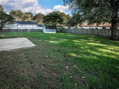 large fenced in yard